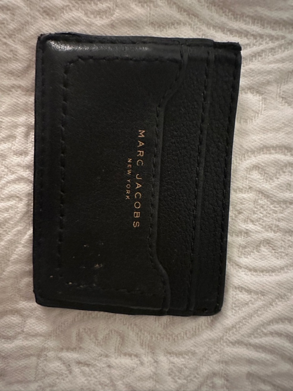 Marc Jacobs Black Leather Card Holder